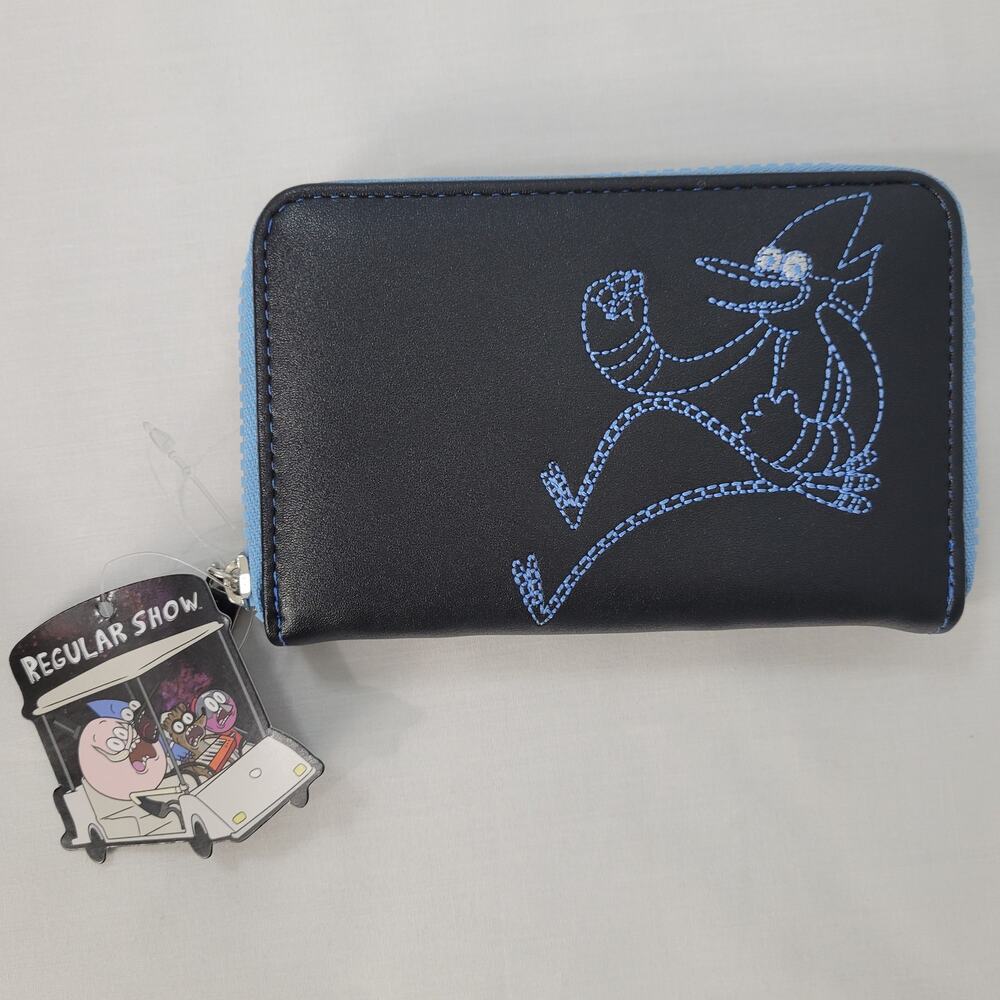 Cartoon Network Regular Show Embroidered Zip Around Wallet, Exclusive, New